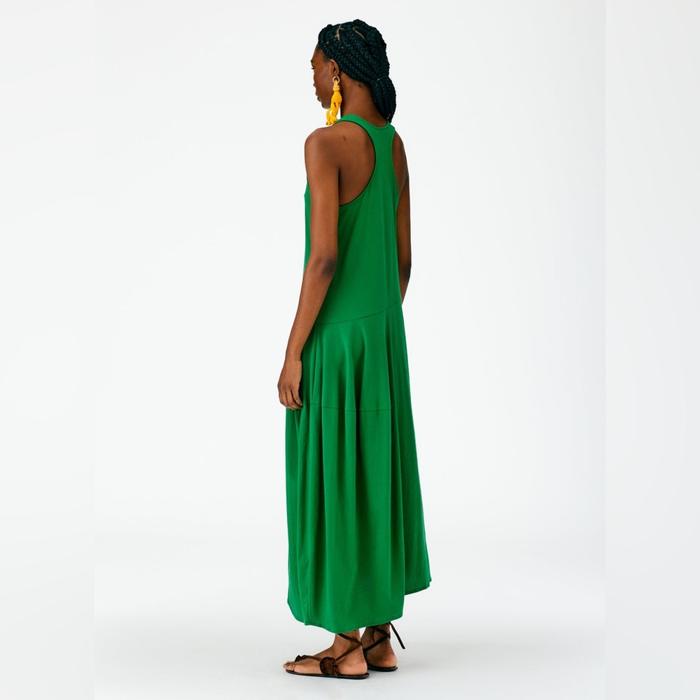 Amazing Green Tibi Sleeveless 100% Peruvian Cotton T-Shirt Dress! Sz 8. - Picture 7 of 10